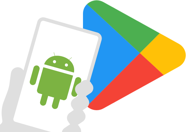 Android mobile app design and development illustration