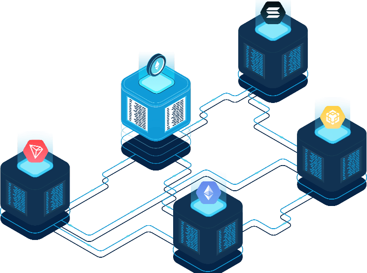 Decentralized application user interface illustration
