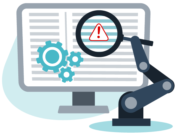Monitoring dashboard showing system metrics and logs