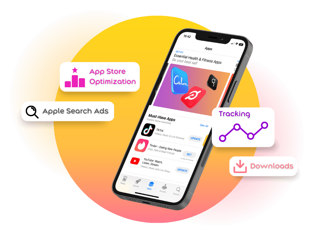 App Store Optimization Strategy Illustration