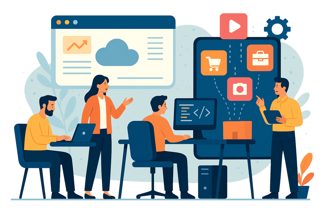 Application clone development for the UK market illustration