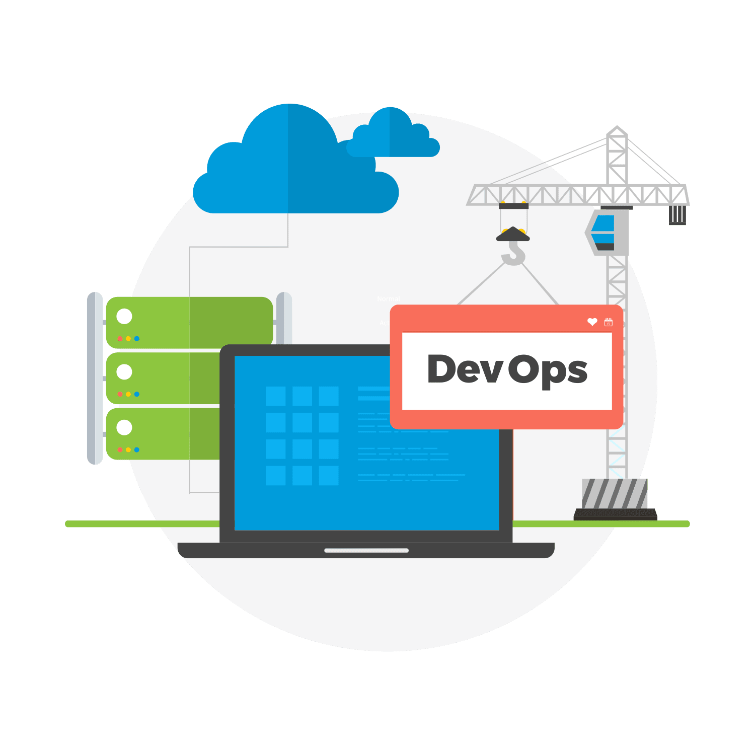 DevOps consulting and cloud automation illustration