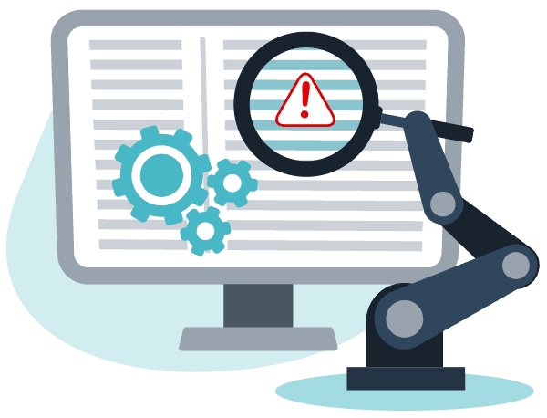 Monitoring dashboard showing system metrics and logs